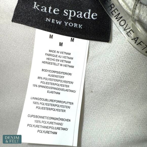 Kate Spade Zebra One-Shoulder One-Piece Swimsuit Black White Size Medium
NEW - Picture 11 of 12